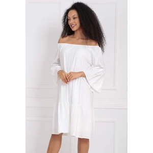 Uzun Kol Madonna Yaka Elbise | ELB32691