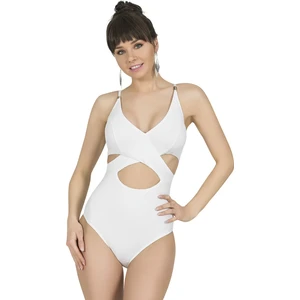 Kadın Beyaz Çapraz Model Mayo
