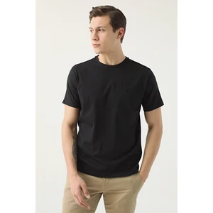 D'S Damat Regular Fit Siyah Düz T-Shirt