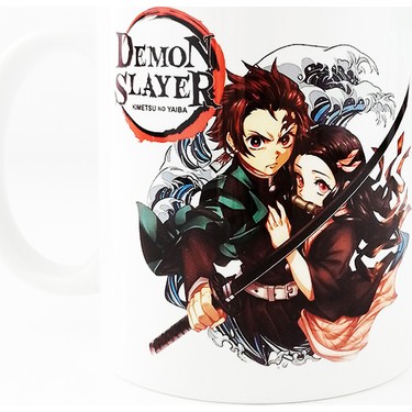Demon Slayer Anime Rengoku Onigiri Tasarımlı kupa Bardak