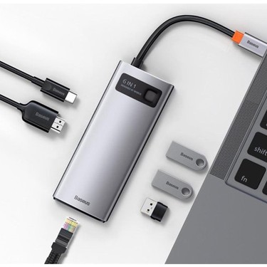 Baseus Metal Gleam hub kullanım senaryosu