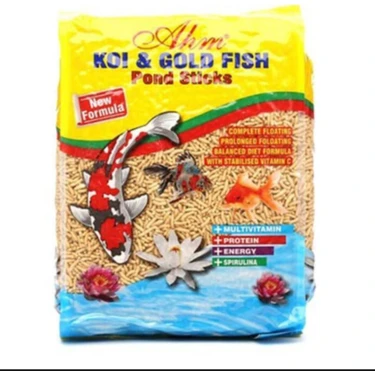 AHM Koi Goldfish Naturel Pond Sticks Balık Yemi 1 kg Yüksek Kalite Beslenme