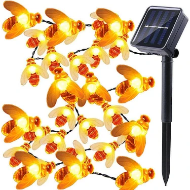 30 LED 4 Metre Güneş Enerjili Su Geçirmez Renkli LED Lamba Bahçe Teras Balkon Ağaç Solar