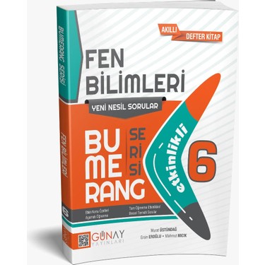Gunay Yayinlari 6 Sinif Zoom Soru Bankasi Kitap Fen Kitabi