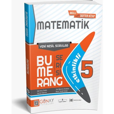 Gunay Yayinlari 5 Sinif Bumerang Etkilesimli Kitap Matematik Kitabi