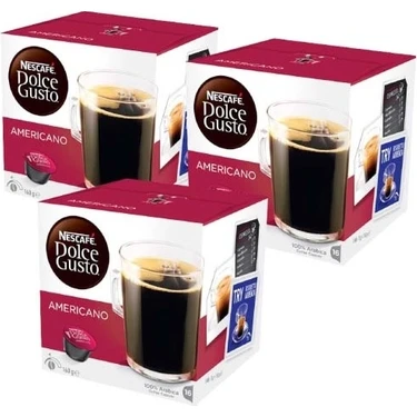 Nescafe Dolce Gusto Coffee Americano 16 Kapsül x 3