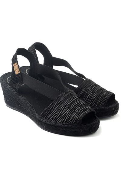 Siyah Kadın Sandalet Teide-Pltoni Pons Black