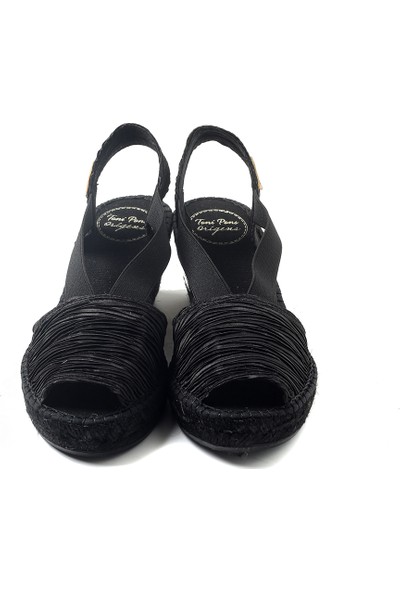 Siyah Kadın Sandalet Teide-Pltoni Pons Black