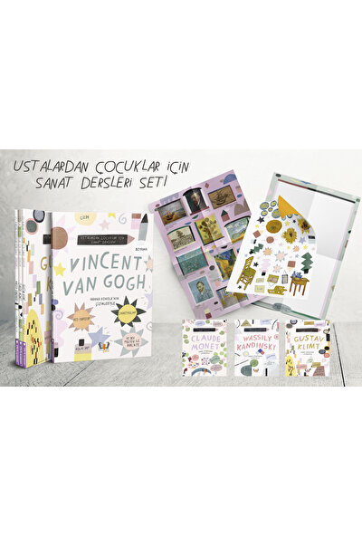 Hayalperest Ustalardan Çocuklar Için Sanat Dersleri Van Gogh - Klimt - Kandinsky - Monet 4 Lü Set