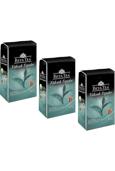 Beta Tea Yüksek Tepeler Türk Çayı 1 kg x 3 'lü