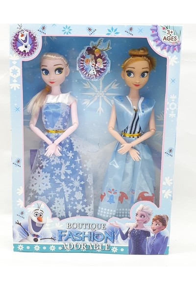 Can Ali Toys Frozen Anna &amp; Elsa 30 cm Figür Set - 1017B