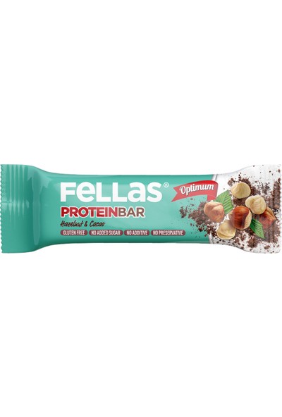 Fellas Protein Bar - Fındık ve Kakaolu 32 gr x 12 Adet