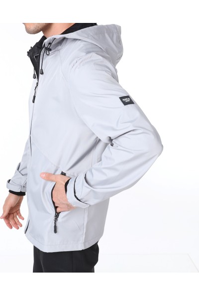 Ghassy Co. Erkek Rüzgarlık/Yağmurluk Outdoor Omuz Detaylı Mevsimlik Spor Ceket