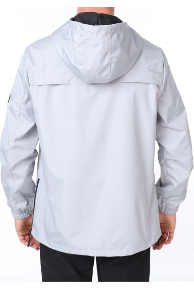 Ghassy Co.Erkek Rüzgarlık/Yağmurluk Outdoor Yırtmaç Detaylı Mevsimlik Spor Ceket