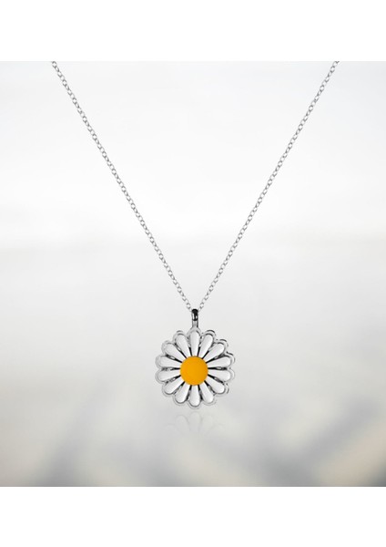 Silver Papatya Kolye