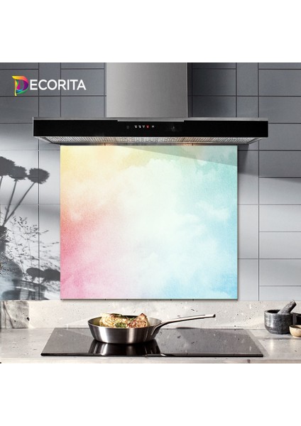 Renkli Değişim | Cam Ocak Arkası Koruyucu | 52cm x 60cm