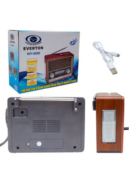 RT-305 El Feneri Özellikli Bluetooth Nostaljik Radyo modelleri