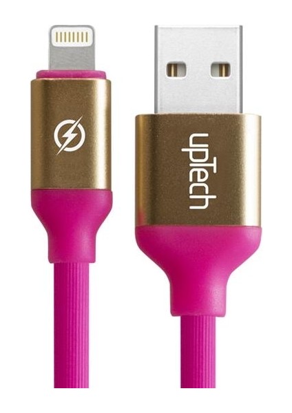 USB Lightning Data ve Hızlı Şarj Kablosu 1,2 M Rose Red