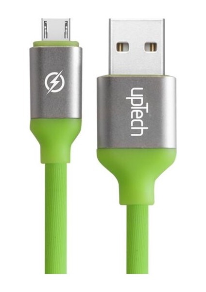 USB Micro Data ve Hızlı Şarj Kablosu 1,2 M Green