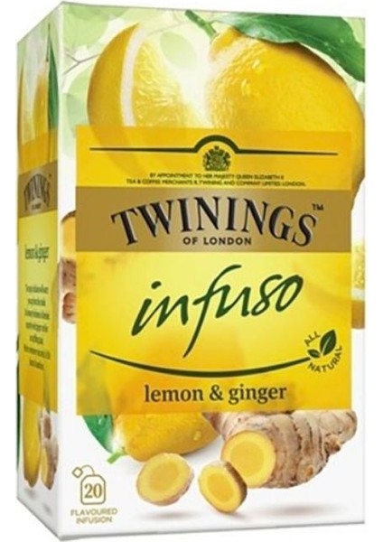 Tea Infuso Lemon Ginger Limon Zencefil Bitki Çayı 30 gr