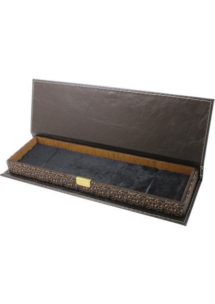Kahverengi Deri & Ahşap Kombinli Elegance Tesbih Kutusu fiyatları