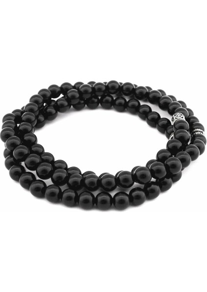 Hem Bileklik - Hem Kolye - Hem Tesbih 99LU Oniks Doğaltaş Aksesuar modelleri
