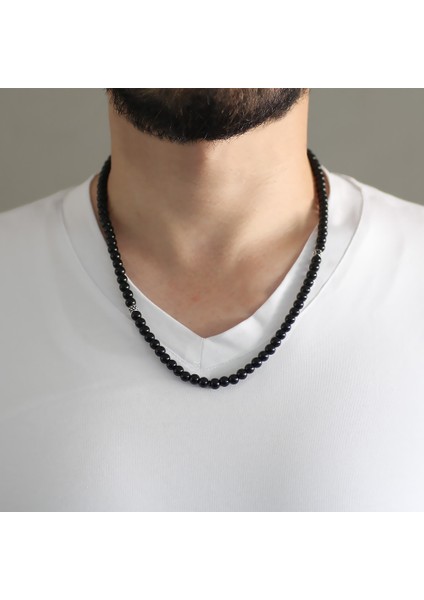 Hem Bileklik - Hem Kolye - Hem Tesbih 99LU Oniks Doğaltaş Aksesuar indirimleri