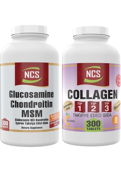 Kollajen Collagen TIP-1-2-3-300 Tablet Glucosamine Chondroitin Msm 300 Tab