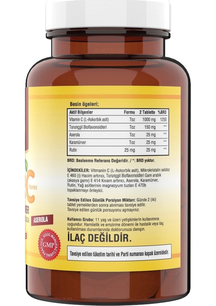 Ester C Vitamini Kara Mürver 120 Tablet+Vitamin D3 K2 20 ml
