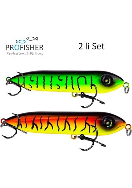 Profısher Yılan Kafa Sert Yapay Yem 16 gr 1,05 cm Florecent 2 Li Set