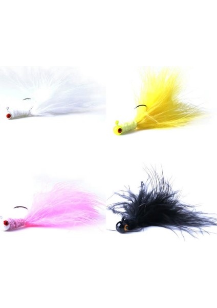 Profısher 4 Renk Metal Tüylü Fly Kancalı Yapay Yem