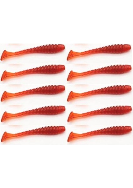 Profısher 10 Lu Silikon Et Rengi T Kuyruk 5cm 0,6gr