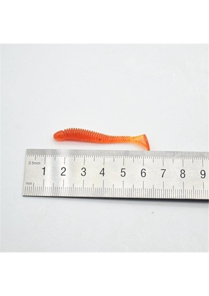 Profısher 10 Lu Silikon Et Rengi T Kuyruk 5cm 0,6gr