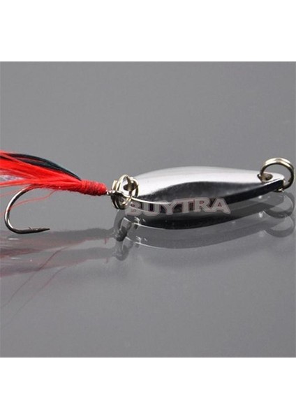 Metal Kaşık Tüylü Kancalı Yapay Yem 7 cm 3,5 gr