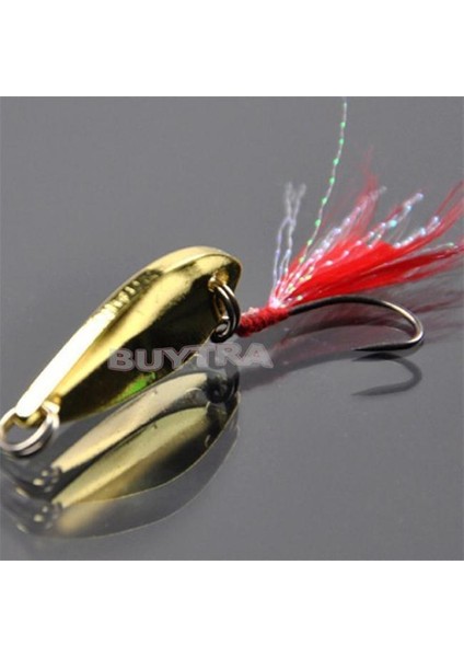 Metal Kaşık Tüylü Kancalı Yapay Yem 7 cm 3,5 gr