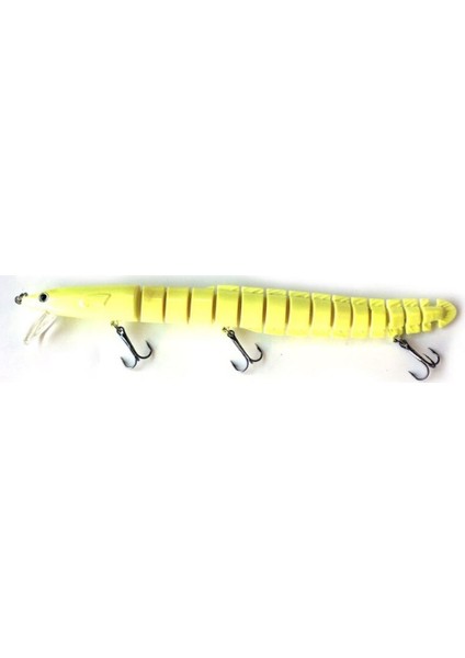 Profısher Fosforlu 15 Eklem Çenli Yılan Balığı Sert Yapay Yem 34 gr 21 cm
