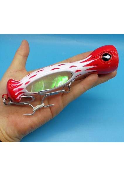 Profısher Jet Popper Akya Ton Için Sert Sahte Sahte Yemi 46 gr 23 cm
