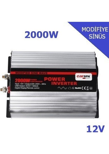 2000W 12V Modifiye Sinüs Inverter