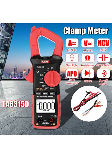 Tasi TA8315D Mini True Rms 600A Ac/dc Dijital Pensampermetre Ölçü Aleti TA-8315D Ta 8315D