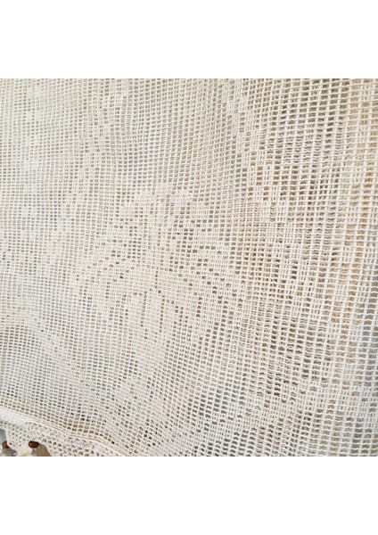 Zincir Pamuk Tül Perde Desenli 100 cm x 180 cm Desenli