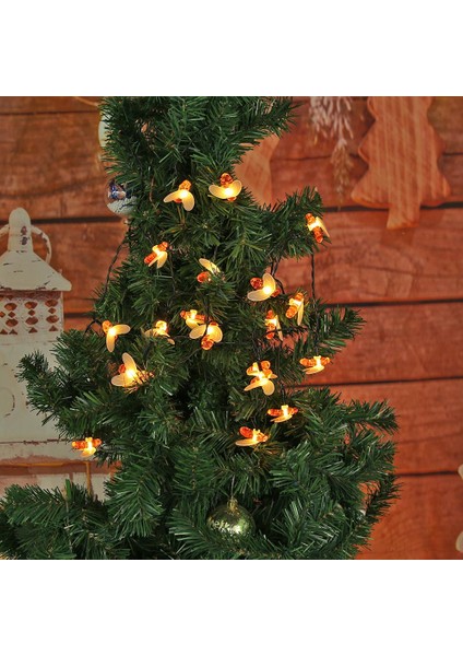 30 LED 4 Metre Güneş Enerjili Su Geçirmez Renkli LED Lamba Bahçe Teras Balkon Ağaç Solar Aydınlatma fiyatları