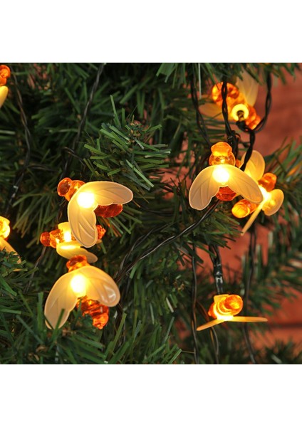 30 LED 4 Metre Güneş Enerjili Su Geçirmez Renkli LED Lamba Bahçe Teras Balkon Ağaç Solar Aydınlatma fırsatları