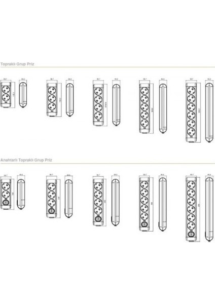 4lü 2metre Siyah Grup Priz 90133402 fiyatları