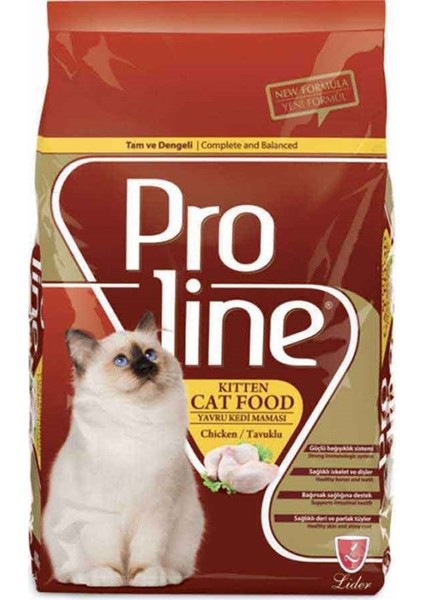 Pro Line Kitten Tavuklu Yavru Kedi Maması 1,5 kg