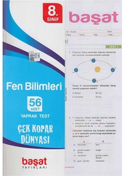 Başat 8. Sınıf Fen Bilgisi Yaprak Test