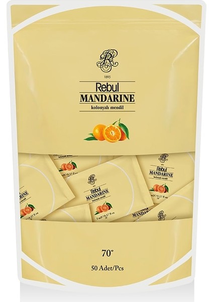 Mandarıne 50'li Kolonyalı Mendil