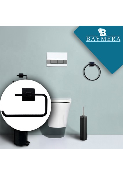 Slim Siyah Açık Wc Kağıtlık