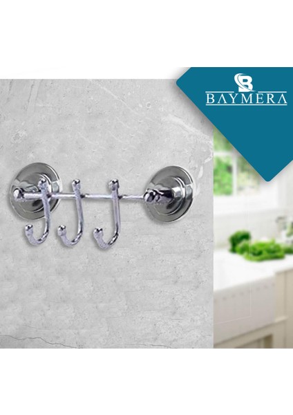 Yapışkanlı 3'lü Banyo Askılık