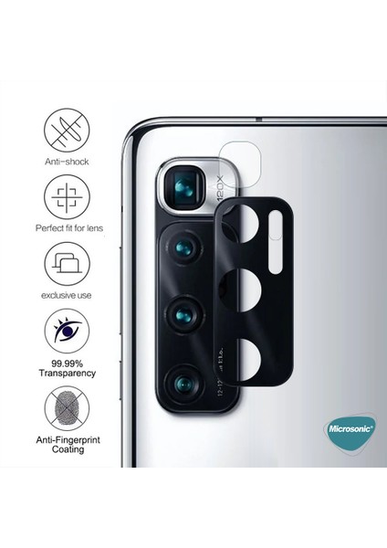 Xiaomi Mi 10 Ultra Kamera Lens Koruma Camı V2 Siyah