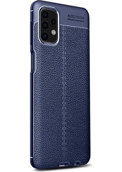 Samsung Galaxy A32 4g Kılıf Deri Dokulu Silikon Lacivert fiyatları